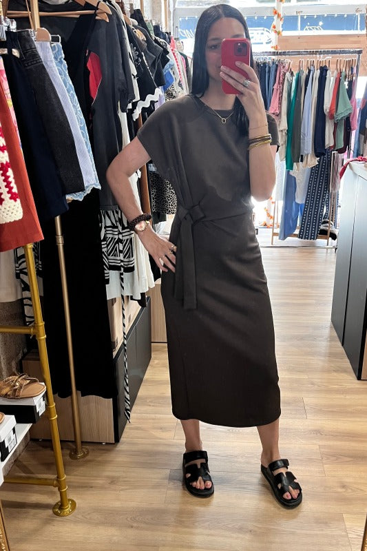 Robe noire / marron