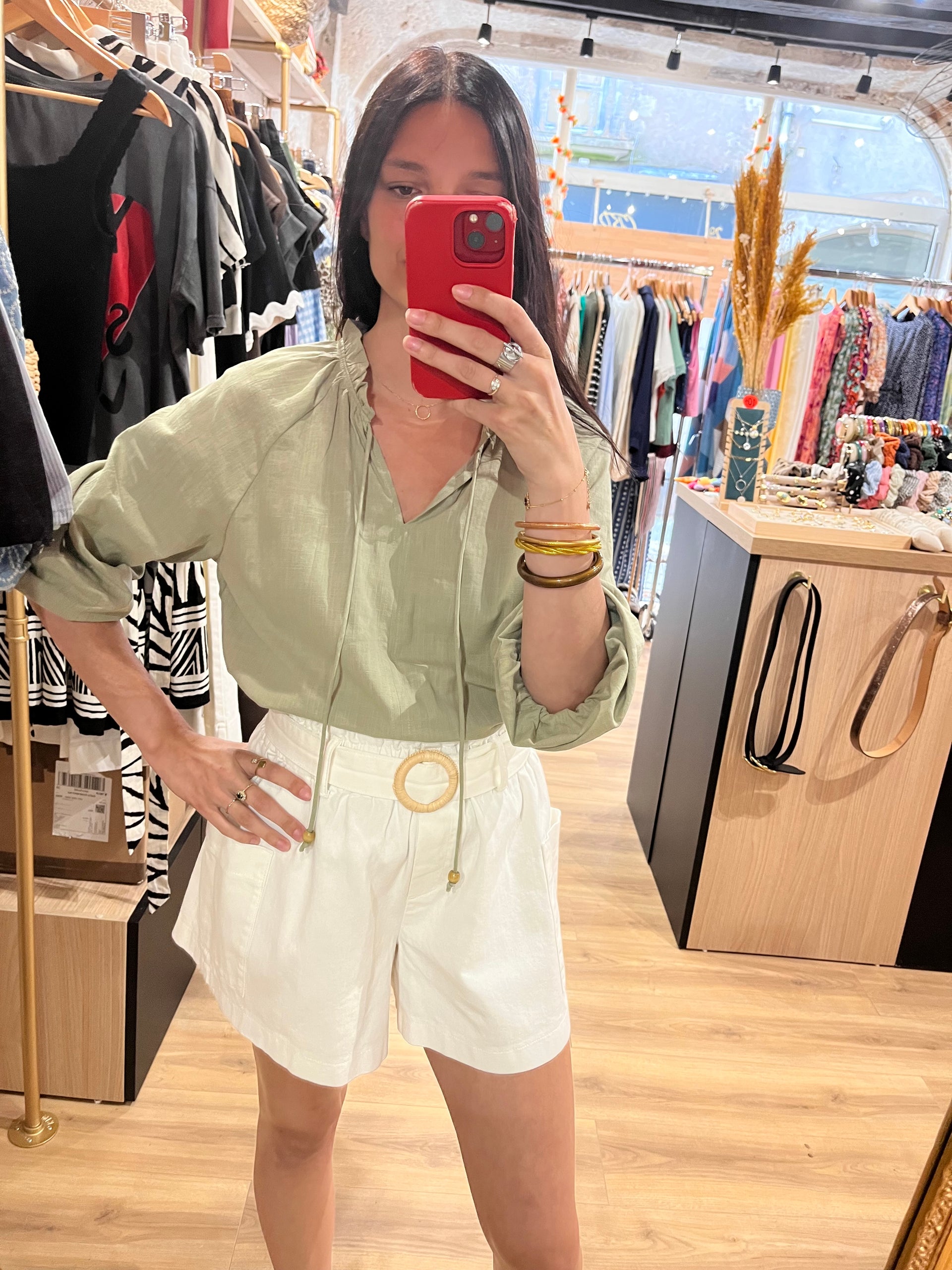 Blouse kaki