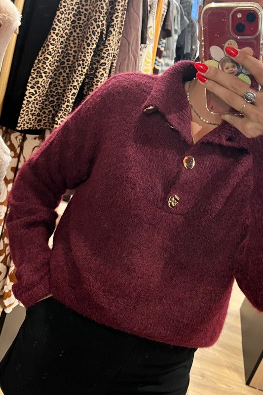 Pull bordeaux