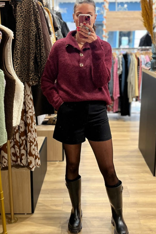 Pull bordeaux